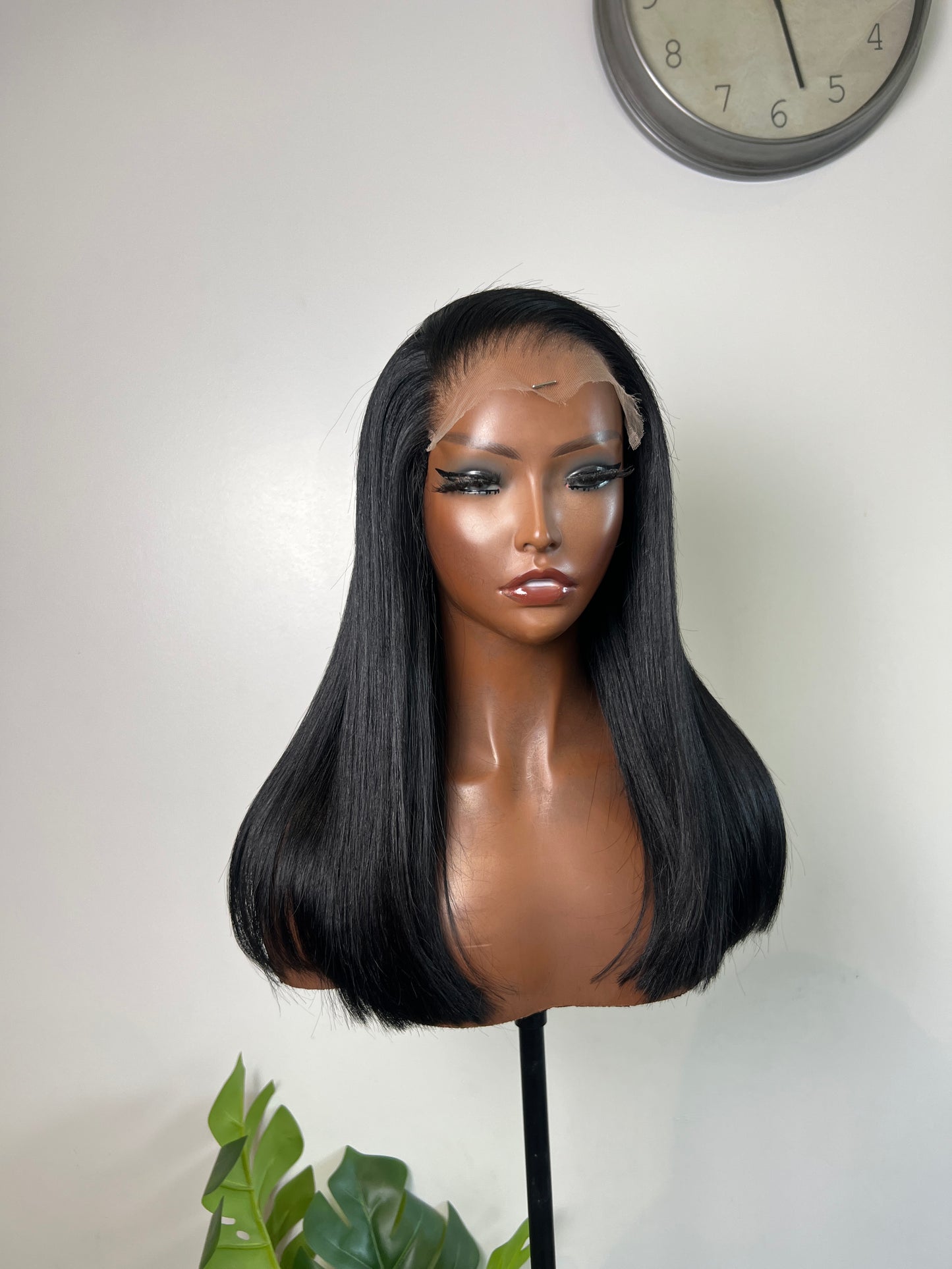 Jet Black Blunt Cut Wig