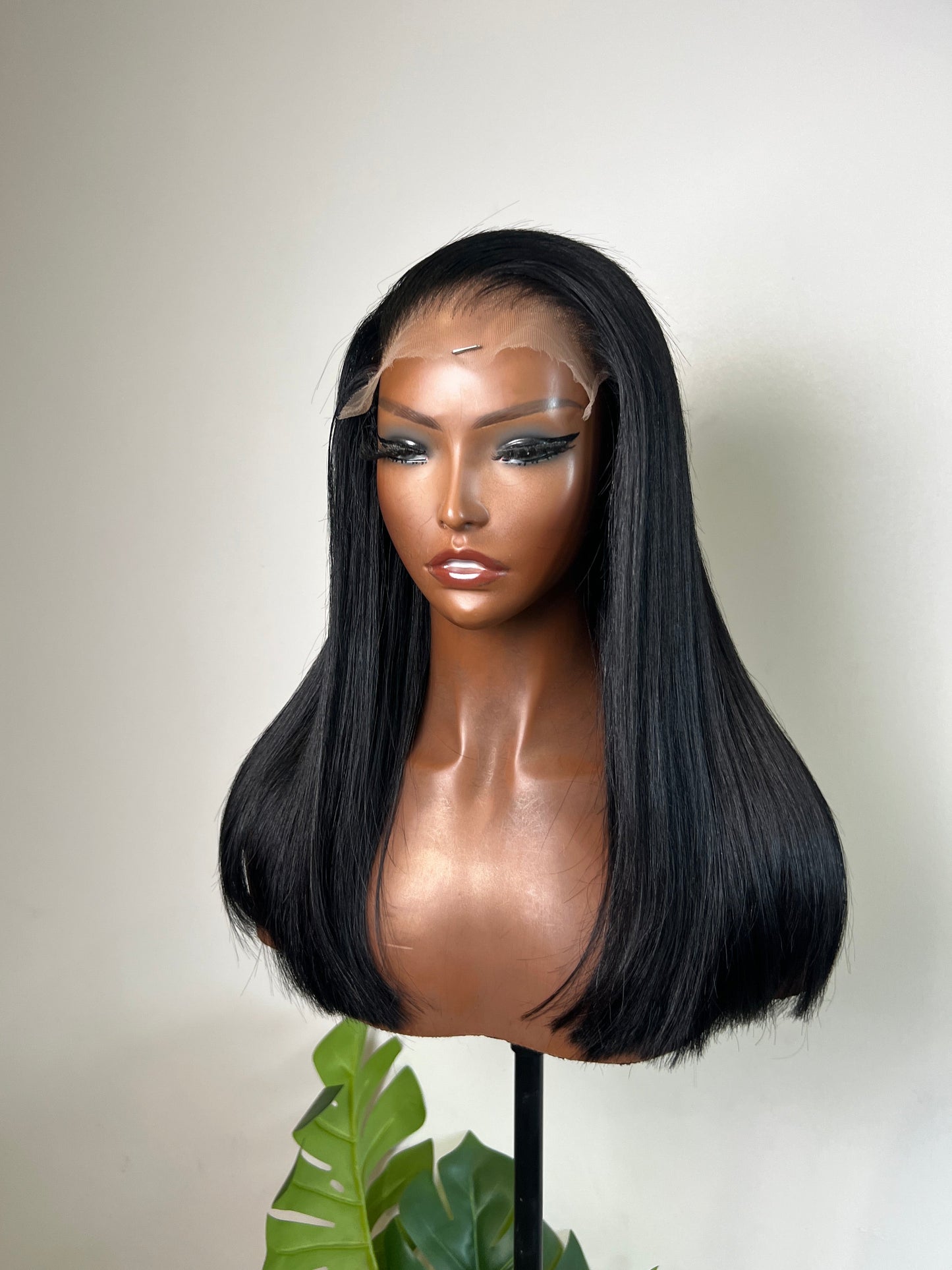Jet Black Blunt Cut Wig