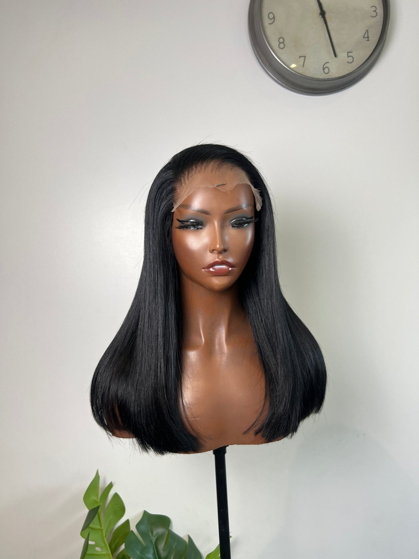 Jet Black Blunt Cut Wig