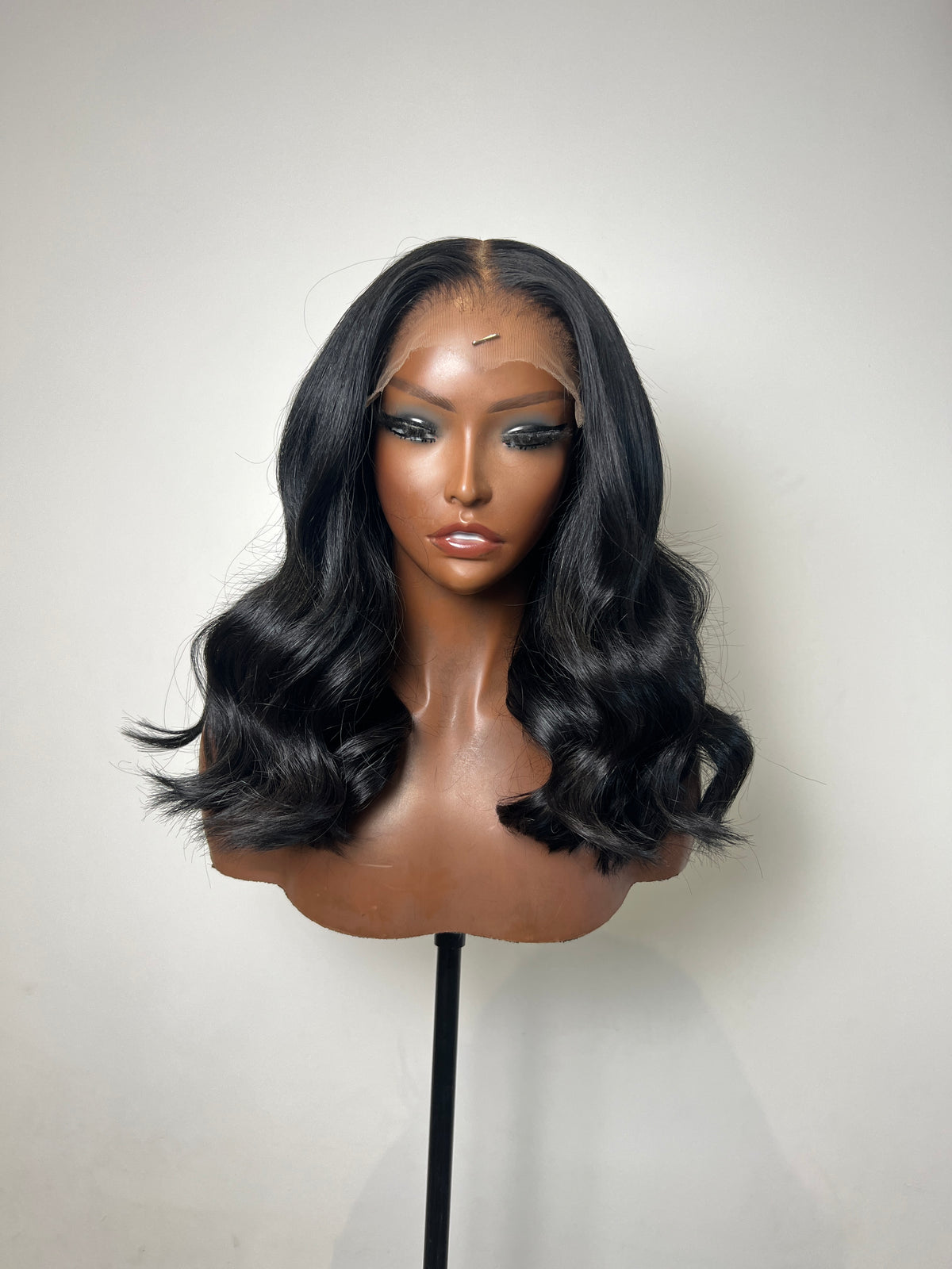 Jet Black loose wave wig